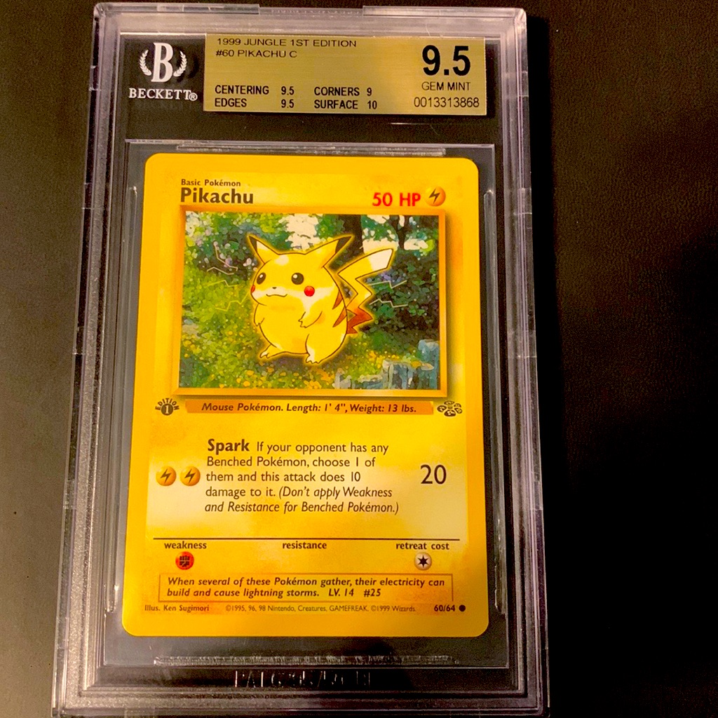 first edition pikachu card 60 64 Pokemon | Toys | 999 Jungle Pikachu 1st Edition Pokmon Card